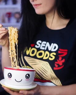 Send Noods Ramen T-Shirt für Anime Fans blau