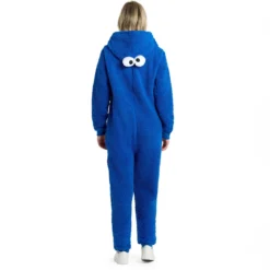 Sesamstraße - Cookie Monster Plüsch Onesie für Erwachsene