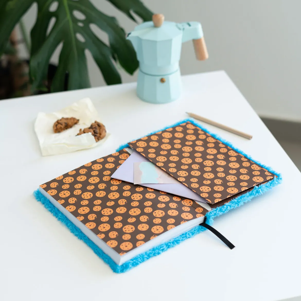 Sesamstraße - Cookie Monster Plüsch Notizbuch