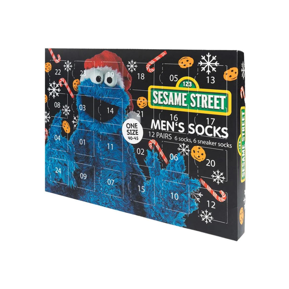 Sesamstraße - Cookie Monster Socken Adventskalender
