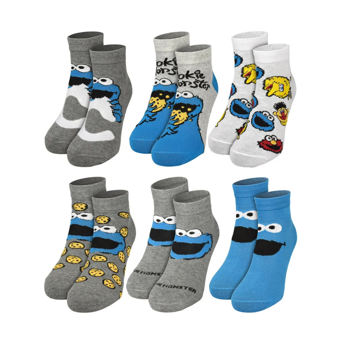 Sesamstraße - Cookie Monster Socken Adventskalender
