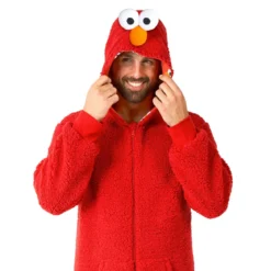 Sesamstraße - Elmo Plüsch Onesie für Erwachsene