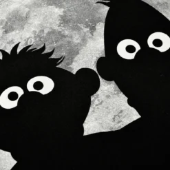 Sesamstraße - Ernie & Bert Moonnight T-Shirt schwarz