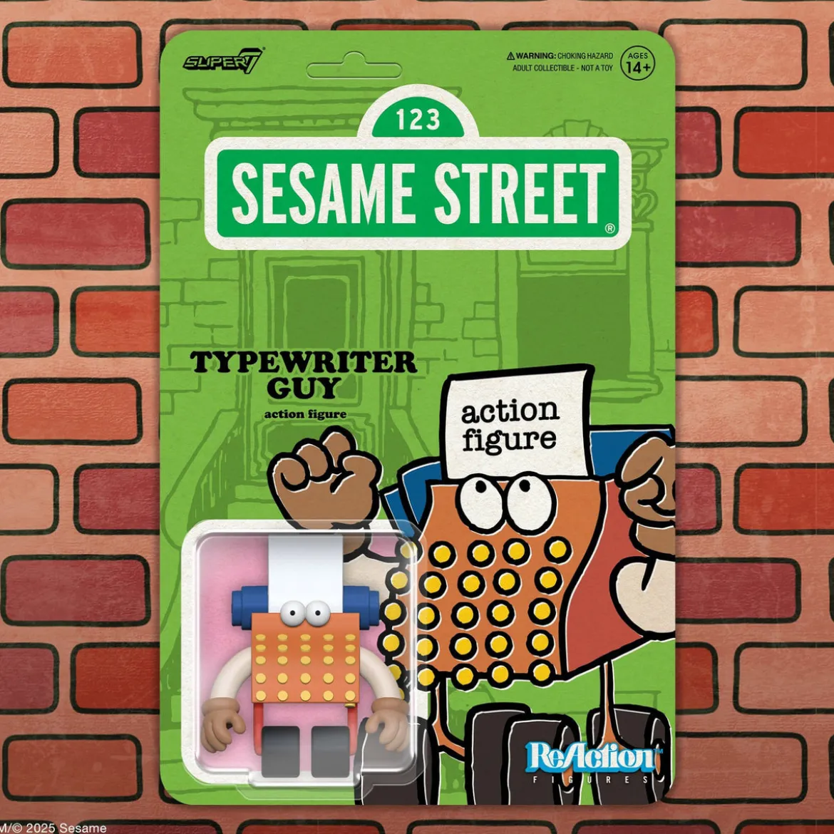 Sesamstraße ReAction Actionfigur Wave 06 Typewriter Guy 10