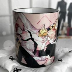 Shizuma und Minato Cats Tasse für Therapy Game Fans