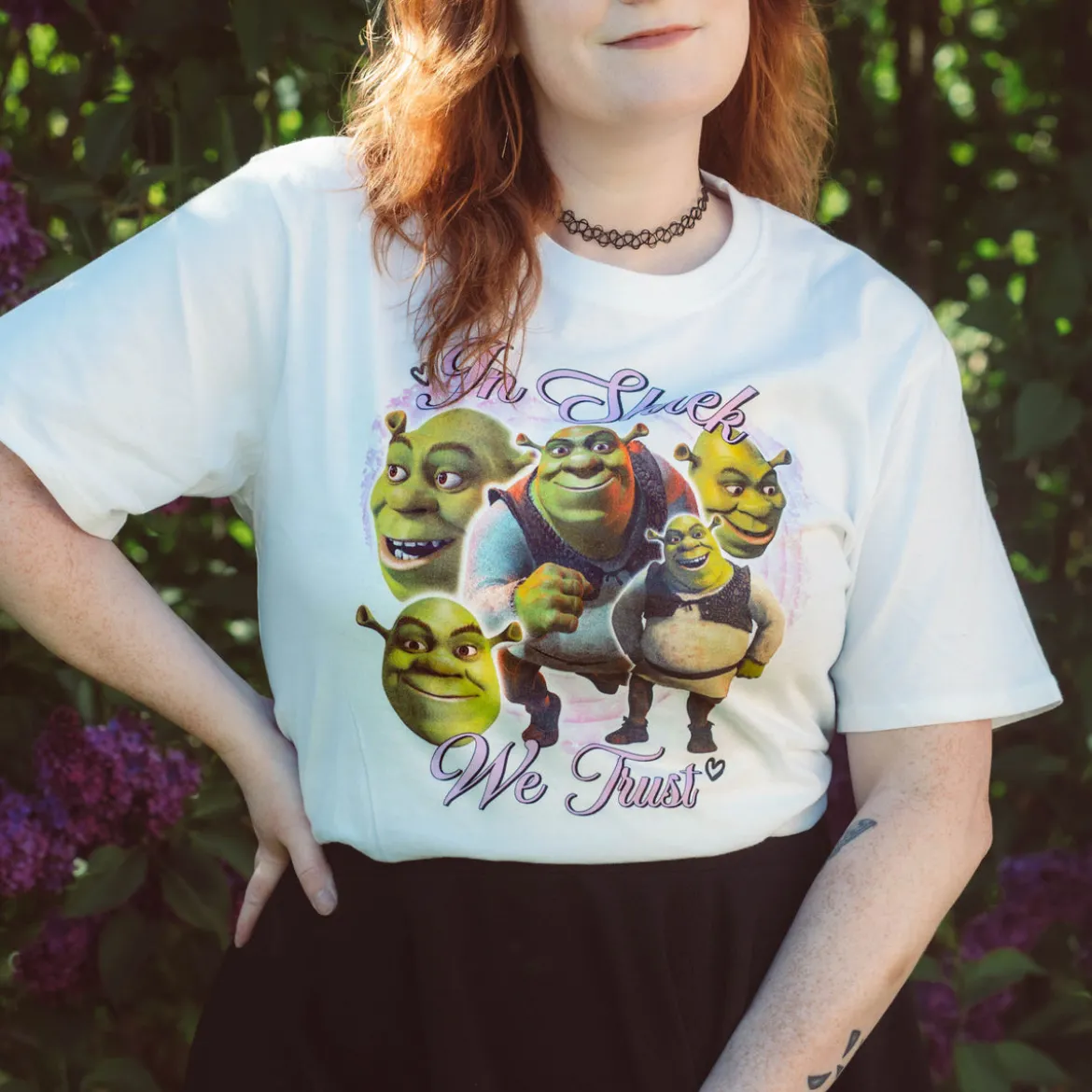 Shrek - In Shrek We Trust T-Shirt weiß