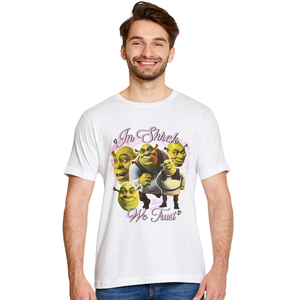 Shrek - In Shrek We Trust T-Shirt weiß