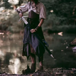 Silberschwert Geralt von Riva Replik mit Scheide für Witcher Fans