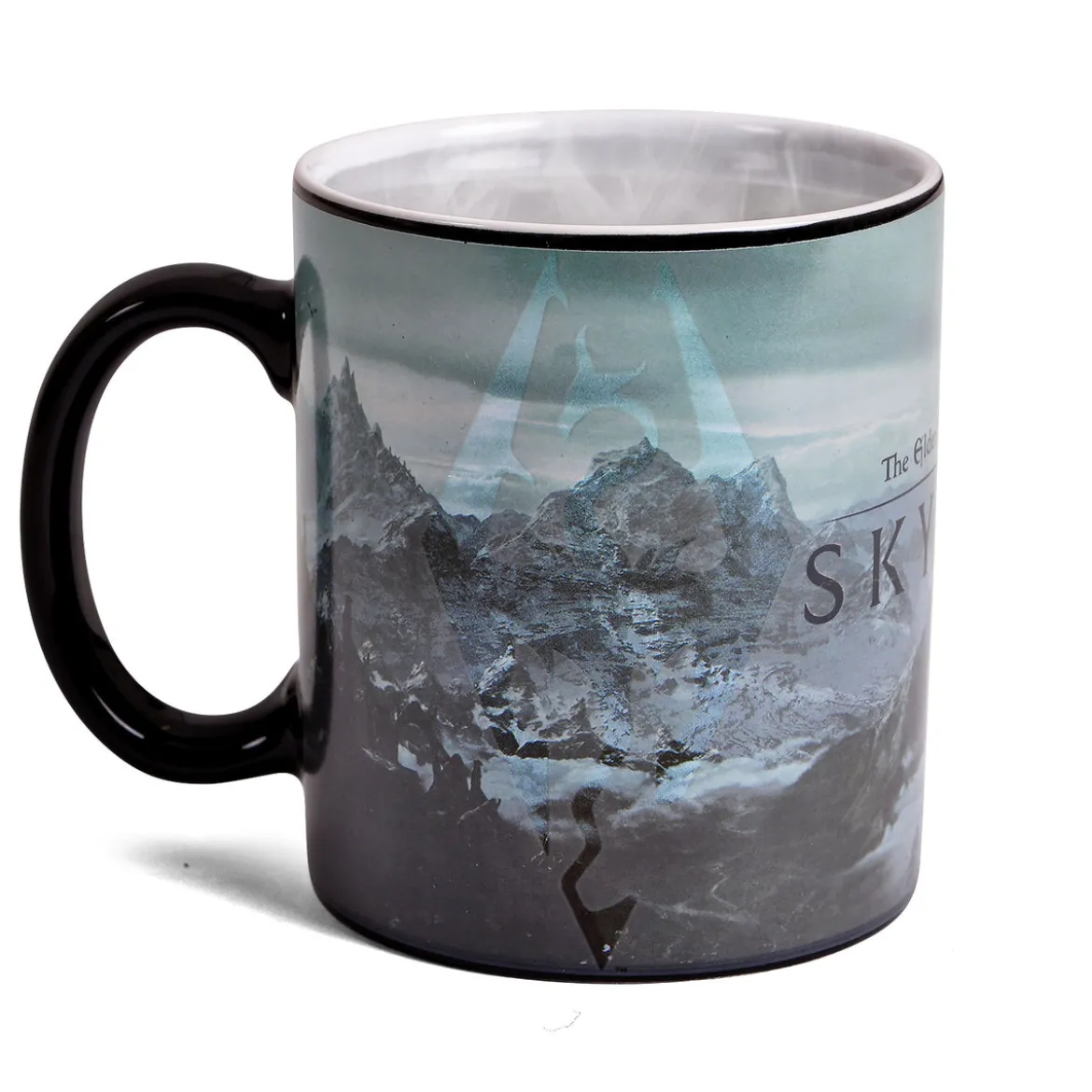 Skyrim - Dragon Logo Thermoeffekt Tasse