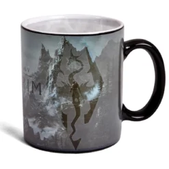 Skyrim - Dragon Logo Thermoeffekt Tasse