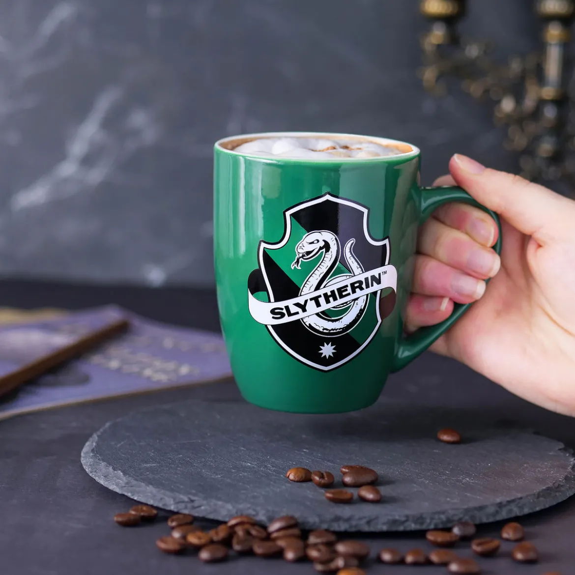 Slytherin Logo Tasse grün - Harry Potter
