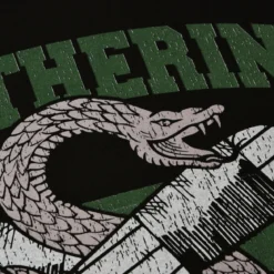 Slytherin Quidditch College T-Shirt schwarz - Harry Potter