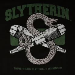 Slytherin Quidditch College T-Shirt schwarz - Harry Potter