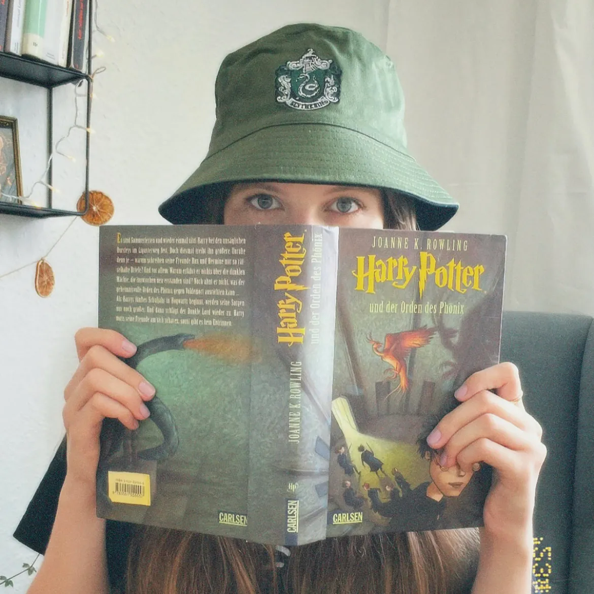 Slytherin Wappen Hut mit Wendemotiv - Harry Potter