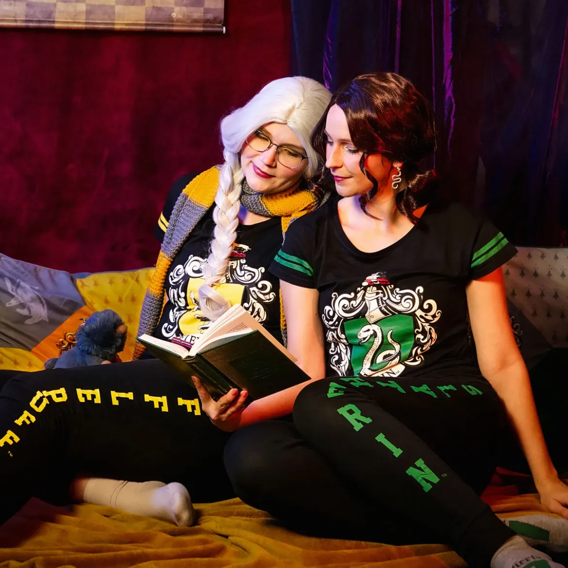 Slytherin Wappen Pyjama schwarz - Harry Potter
