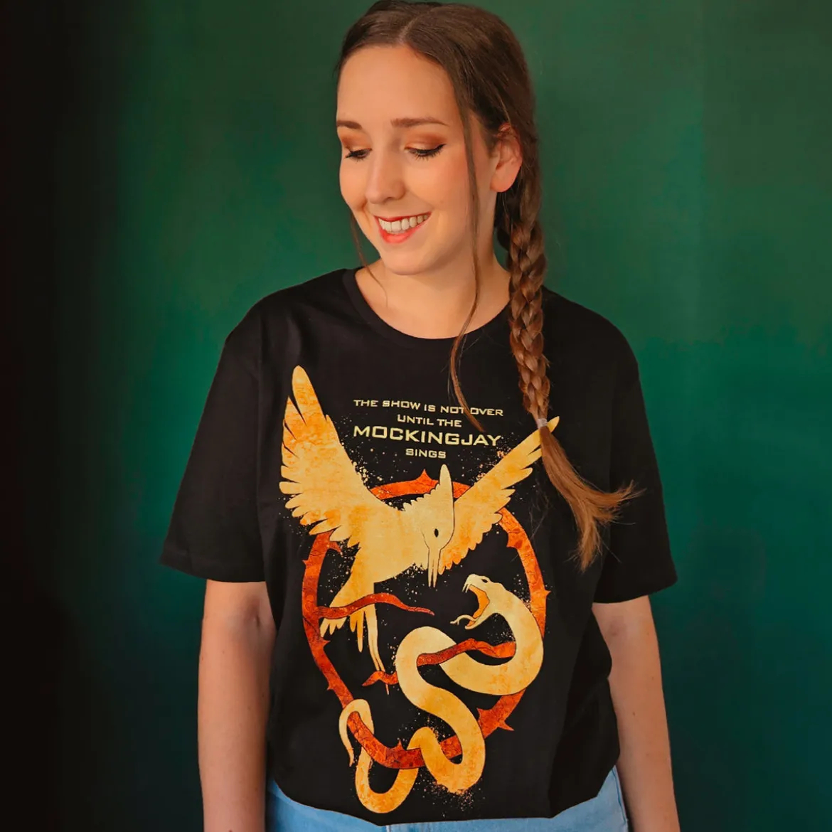 Songbird and Snake T-Shirt für Tribute von Panem Fans schwarz