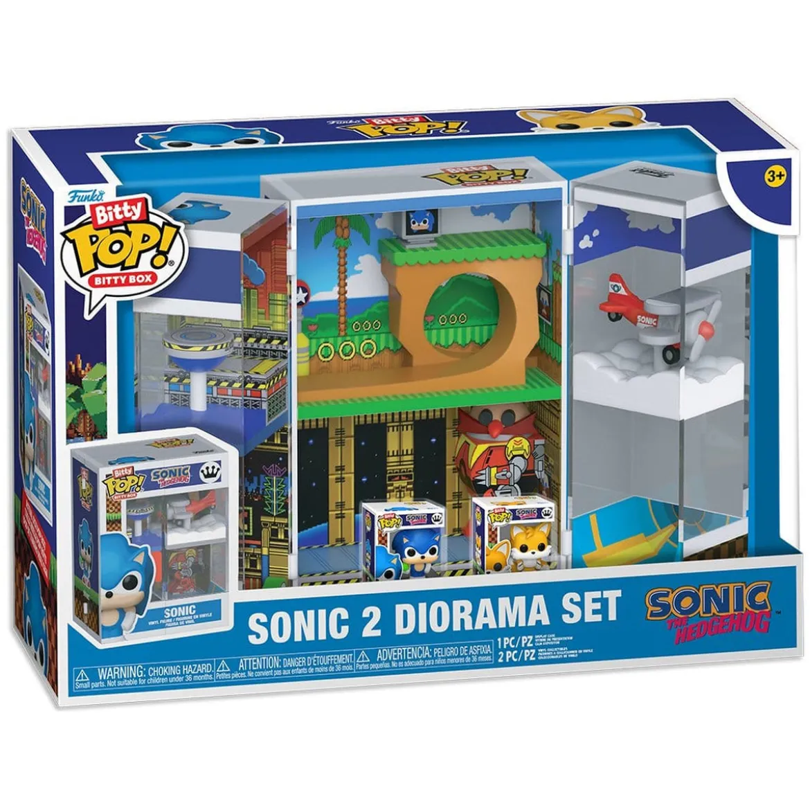 Sonic 2 Bitty POP! Boxes Vinyl Figur Diorama Set