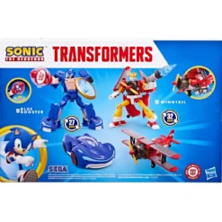 Sonic the Hedgehog x Transformers Actionfiguren 2er-Pack Wingtail & Blue Booster 13 cm