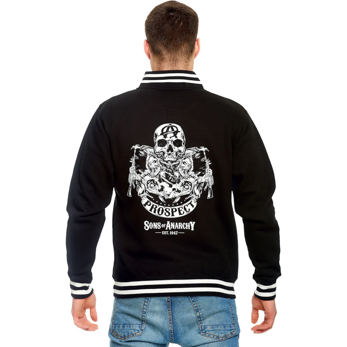 Sons of Anarchy - Reaper & Prospect College Jacke schwarz-weiß