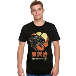 Space Hunter T-Shirt für Alien Fans schwarz