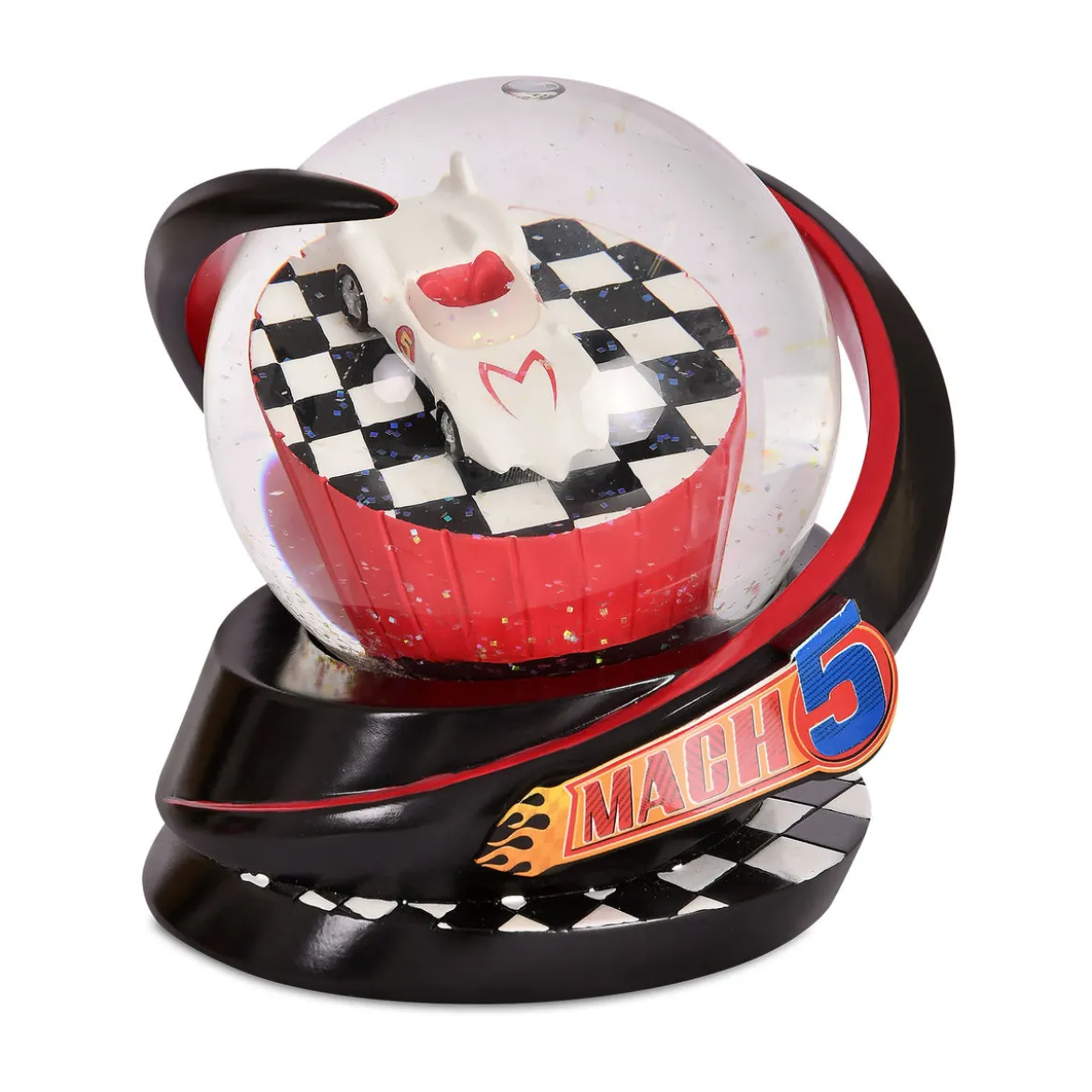 Speed Racer - Mach 5 Schneekugel mit Glitter