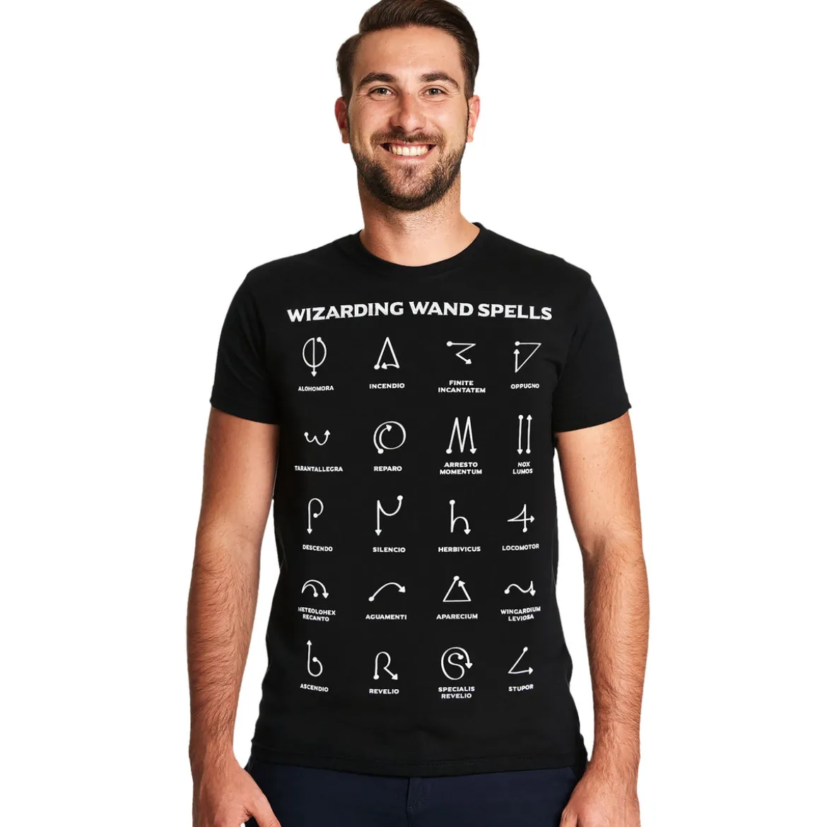 Spells Chart T-Shirt für Harry Potter Fans