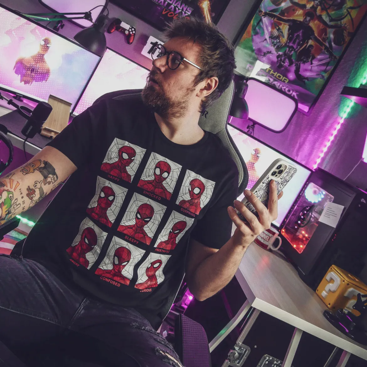 Spider-Man - Emotions T-Shirt schwarz