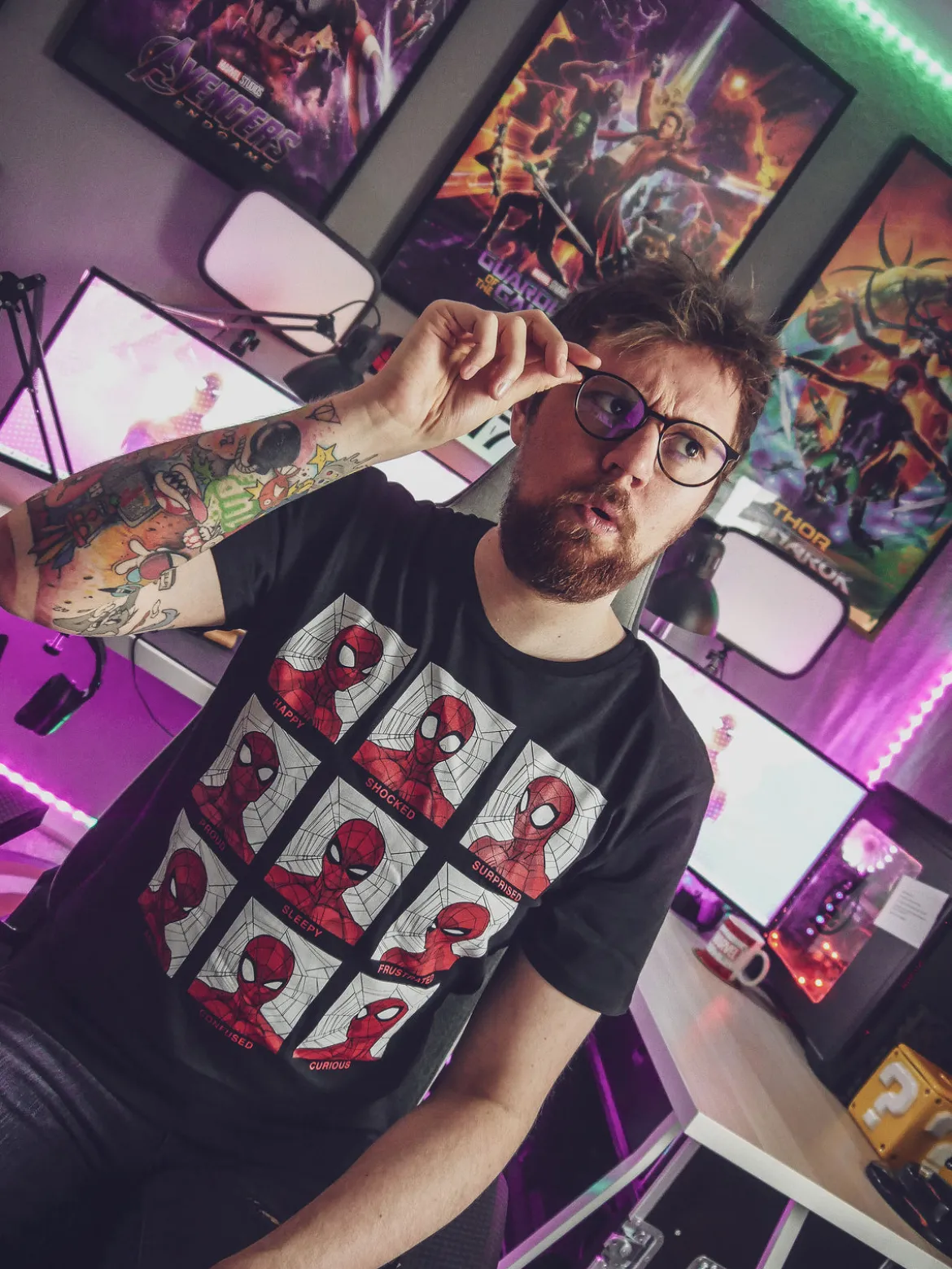 Spider-Man - Emotions T-Shirt schwarz