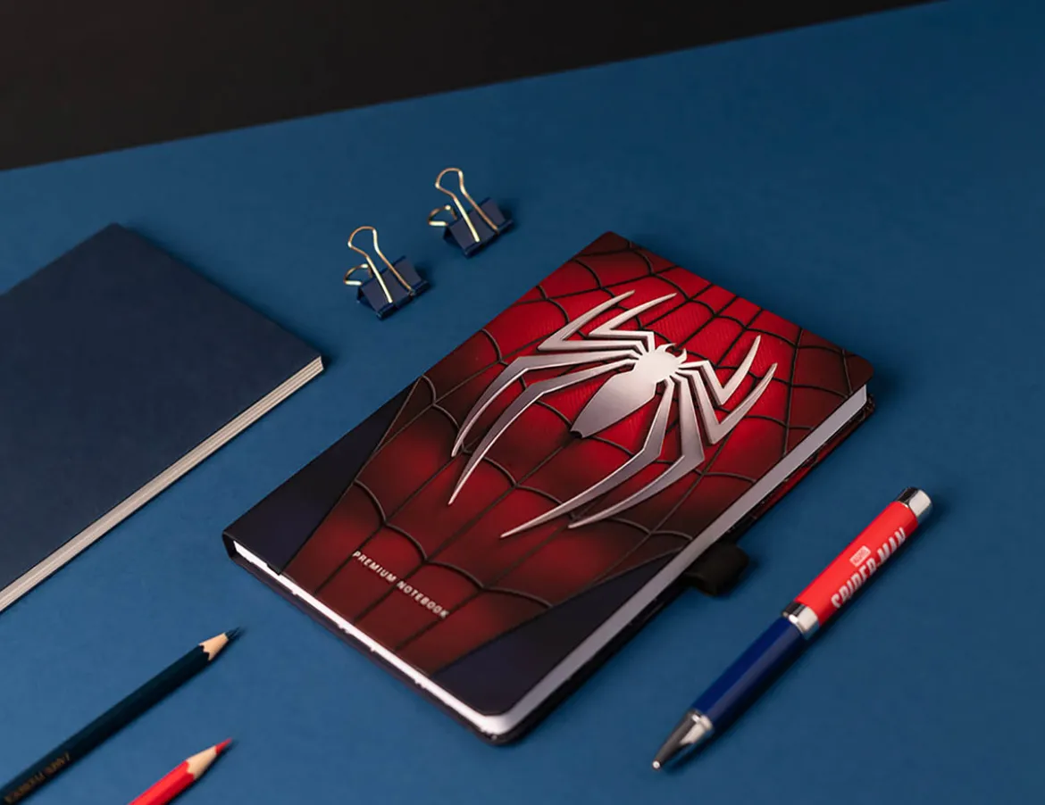 Spider-Man - Logo Notizbuch A5 mit Kugelschreiber