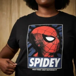 Spider-Man - Spidey Great Power T-Shirt schwarz