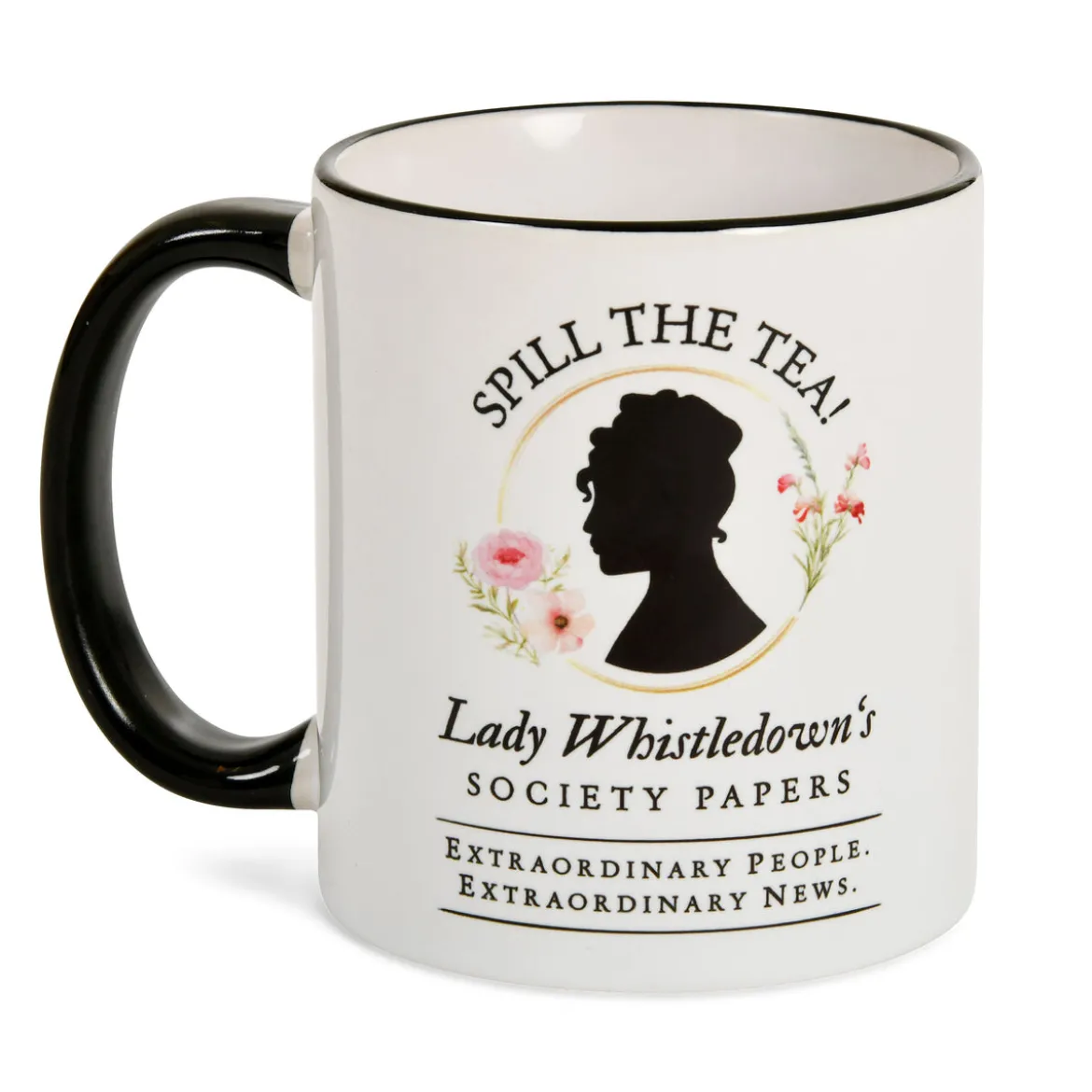 Spill the Tea! Society Papers Tasse für Bridgerton Fans