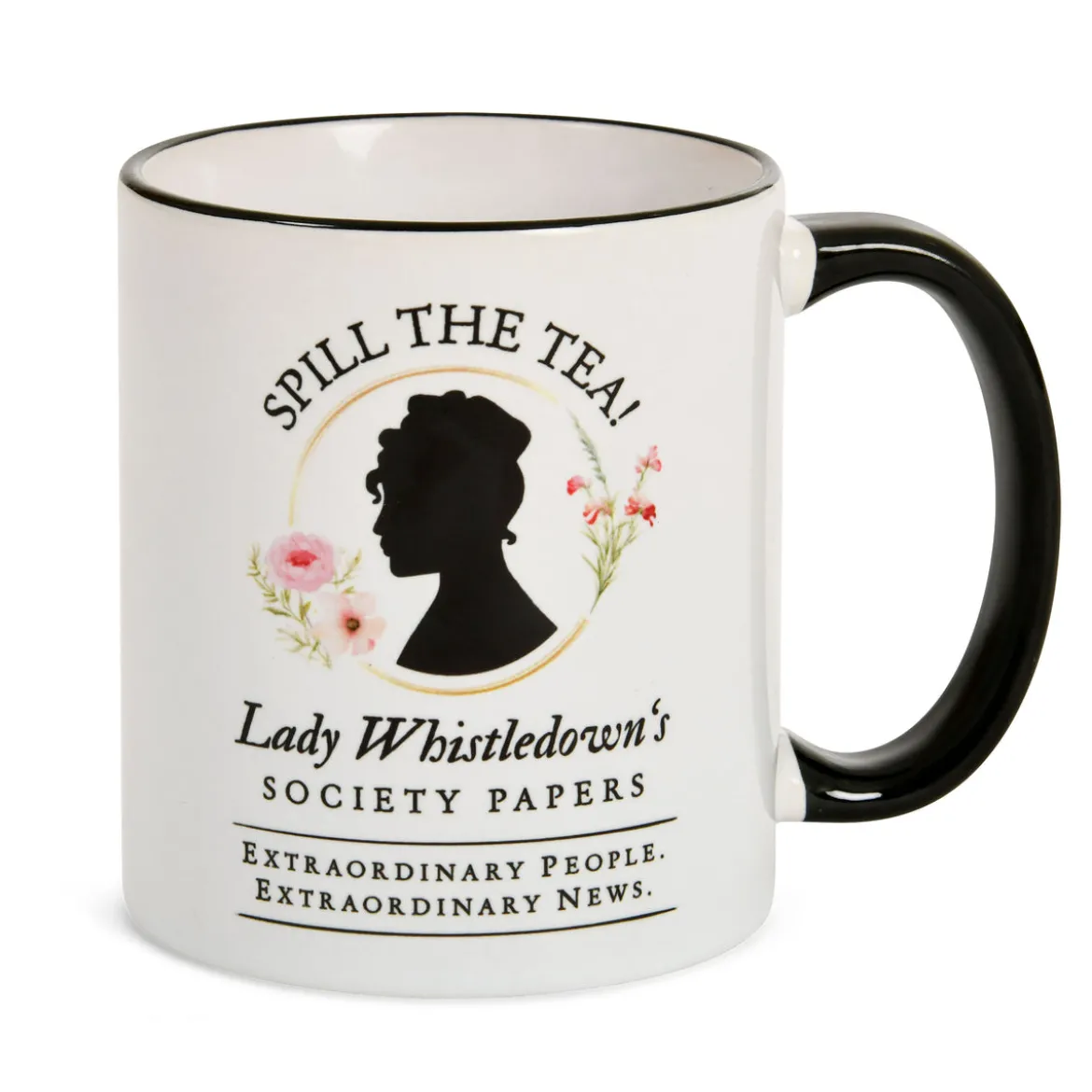 Spill the Tea! Society Papers Tasse für Bridgerton Fans