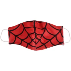 Spinnennetz Gesichtsmaske für Spider-Man Fans rot