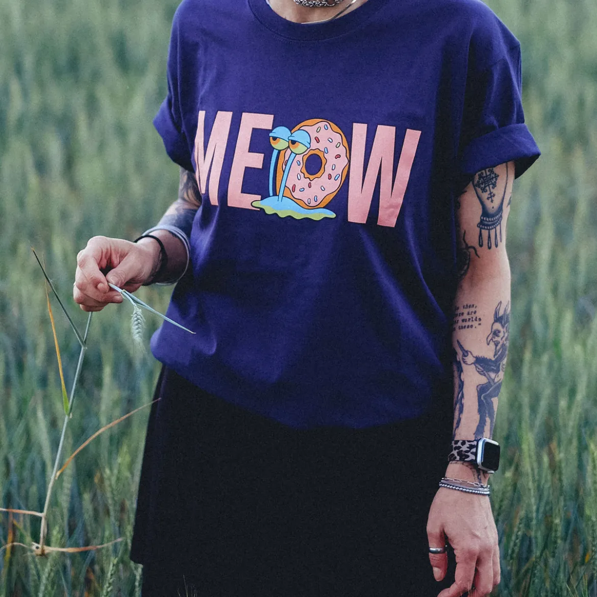 SpongeBob - Gary Meow T-Shirt blau