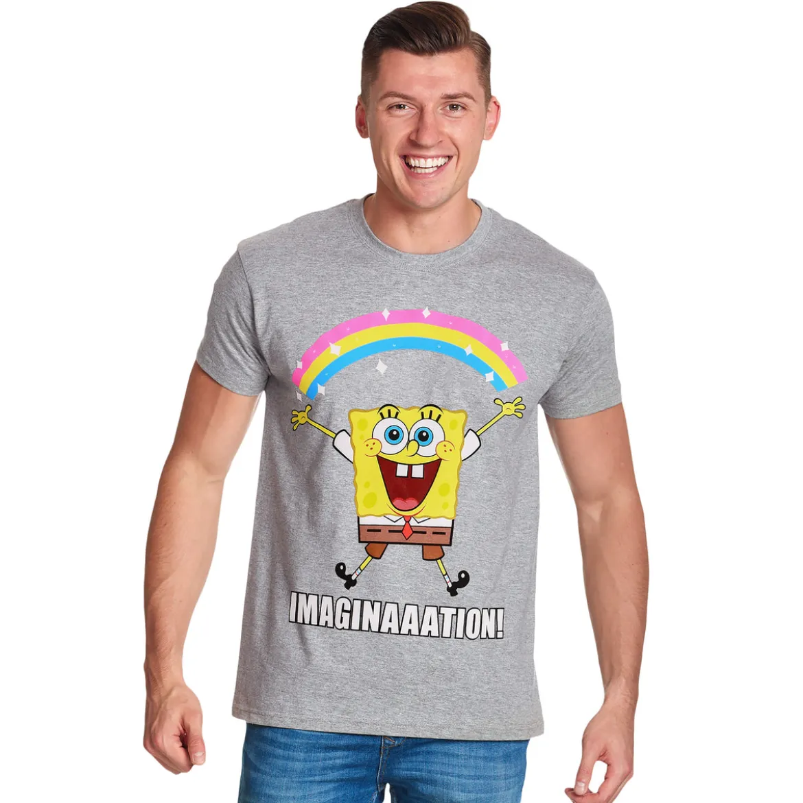 SpongeBob - Imaginaaation! T-Shirt grau