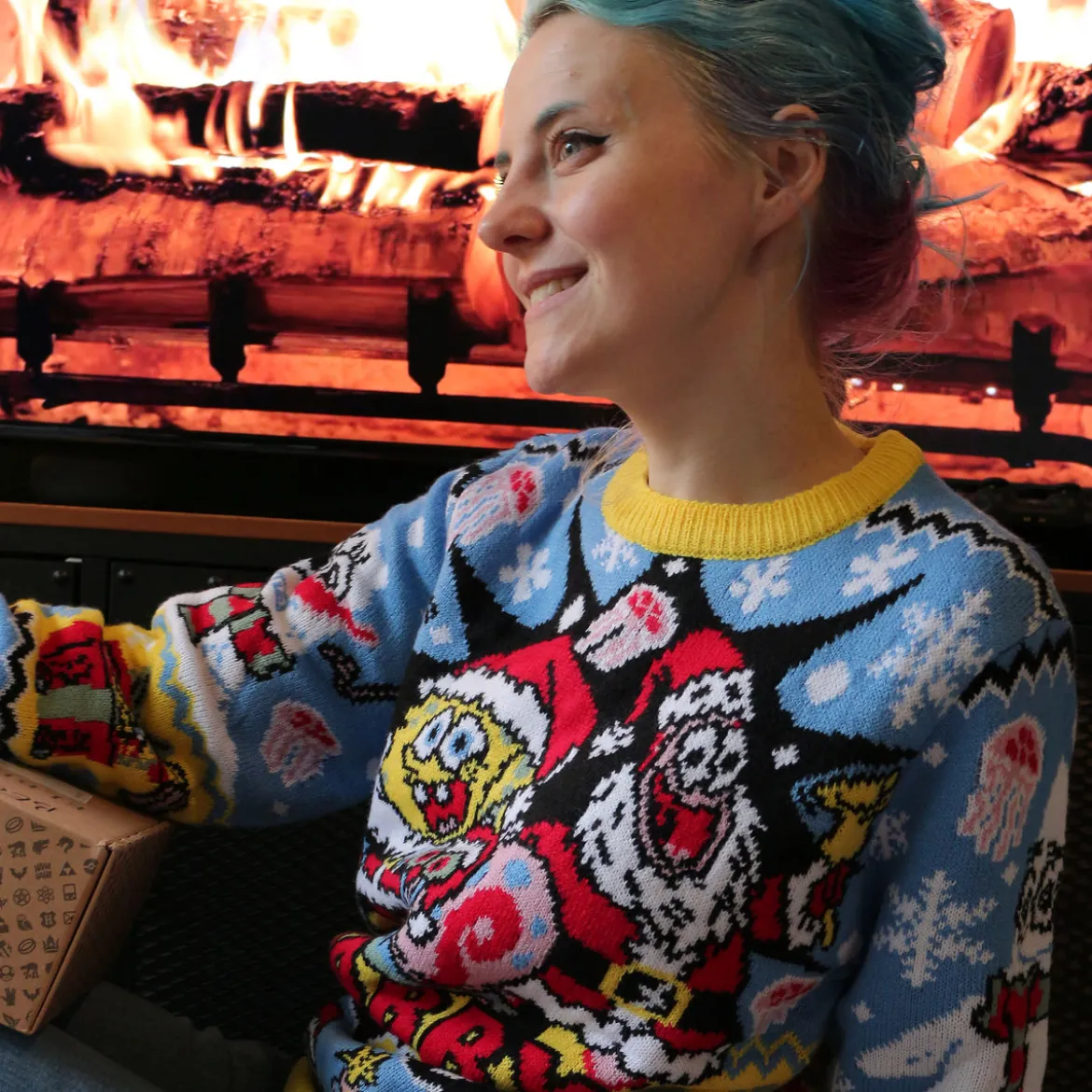 SpongeBob - Krabby Christmas Strickpullover