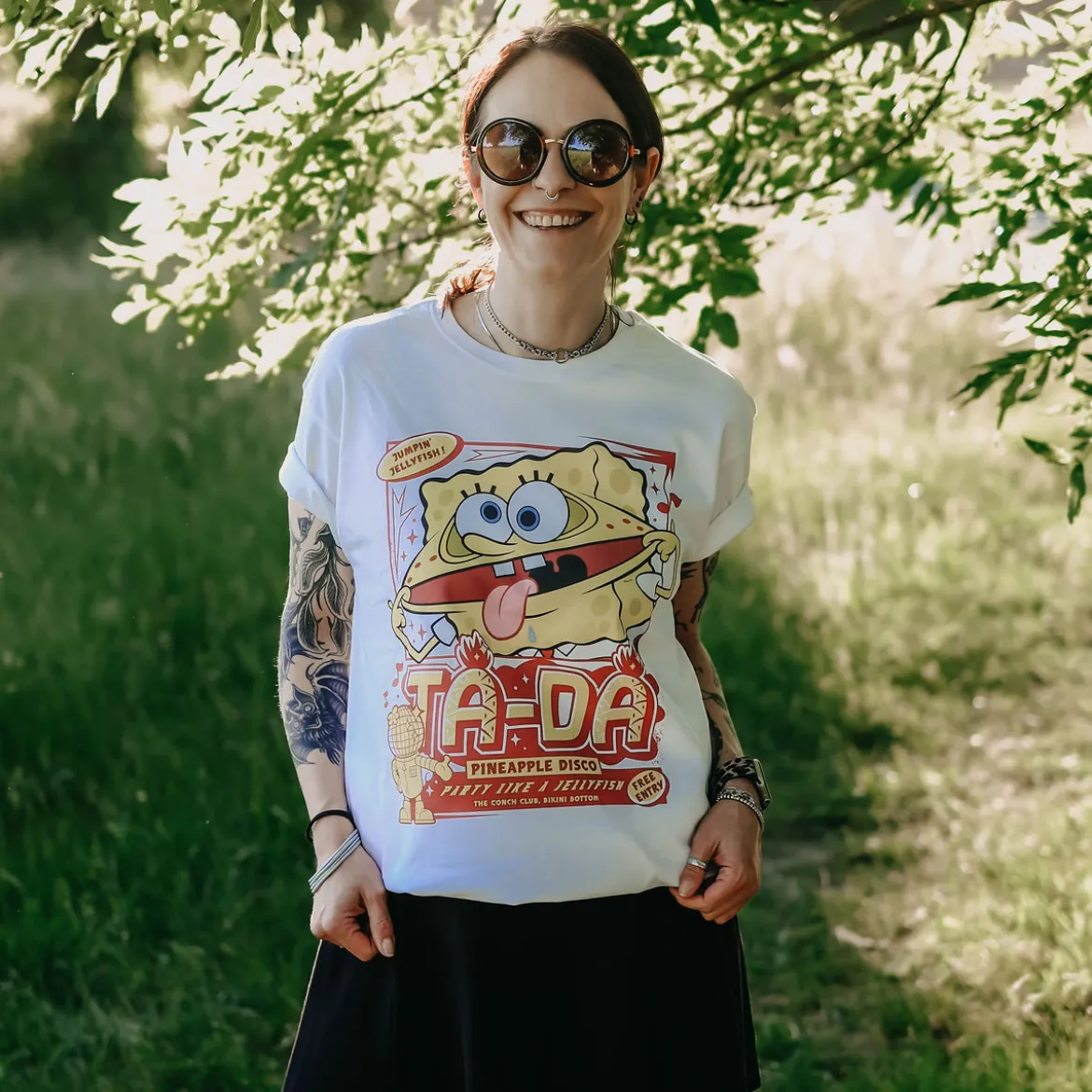 SpongeBob - Party Like a Jellyfish T-Shirt weiß