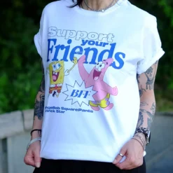 SpongeBob und Patrick Support Your Friends T-Shirt