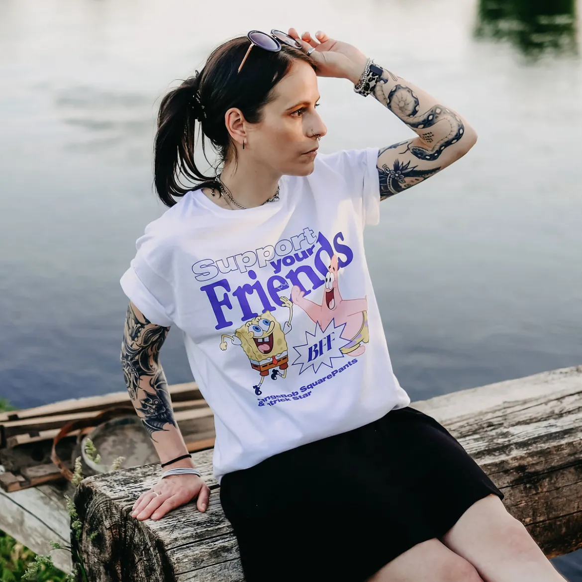 SpongeBob und Patrick Support Your Friends T-Shirt