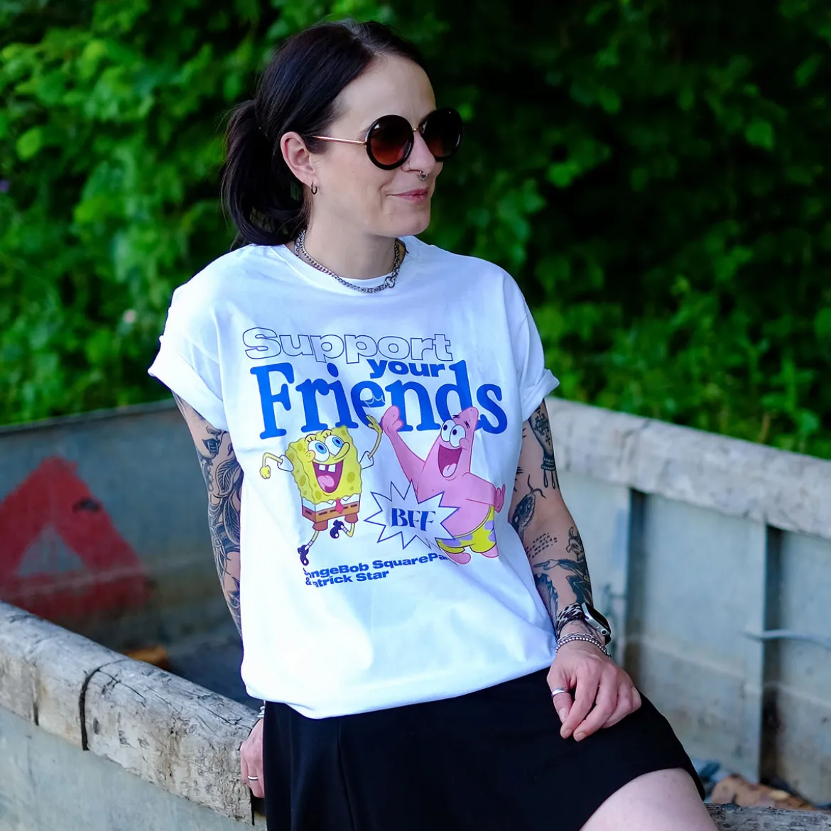 SpongeBob und Patrick Support Your Friends T-Shirt