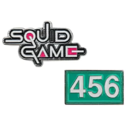 Squid Game Ansteck-Pins 2er-Pack Squid Game & Player 456
