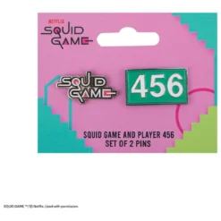 Squid Game Ansteck-Pins 2er-Pack Squid Game & Player 456