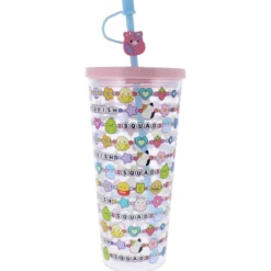 Squishmallows Becher mit Strohhalm Squish Squad 700 ml