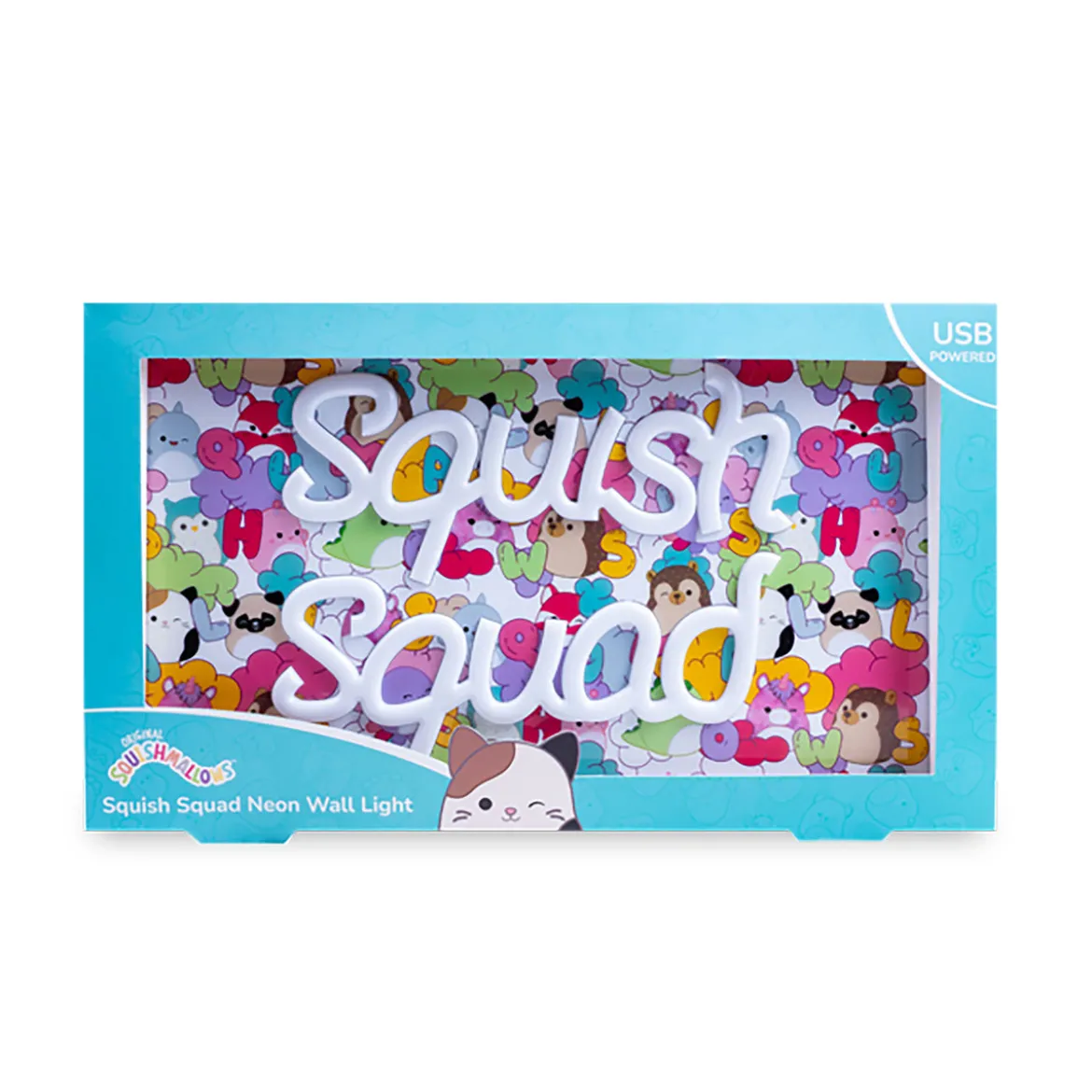 Squishmallows - Squish Squad Neon Wandlampe