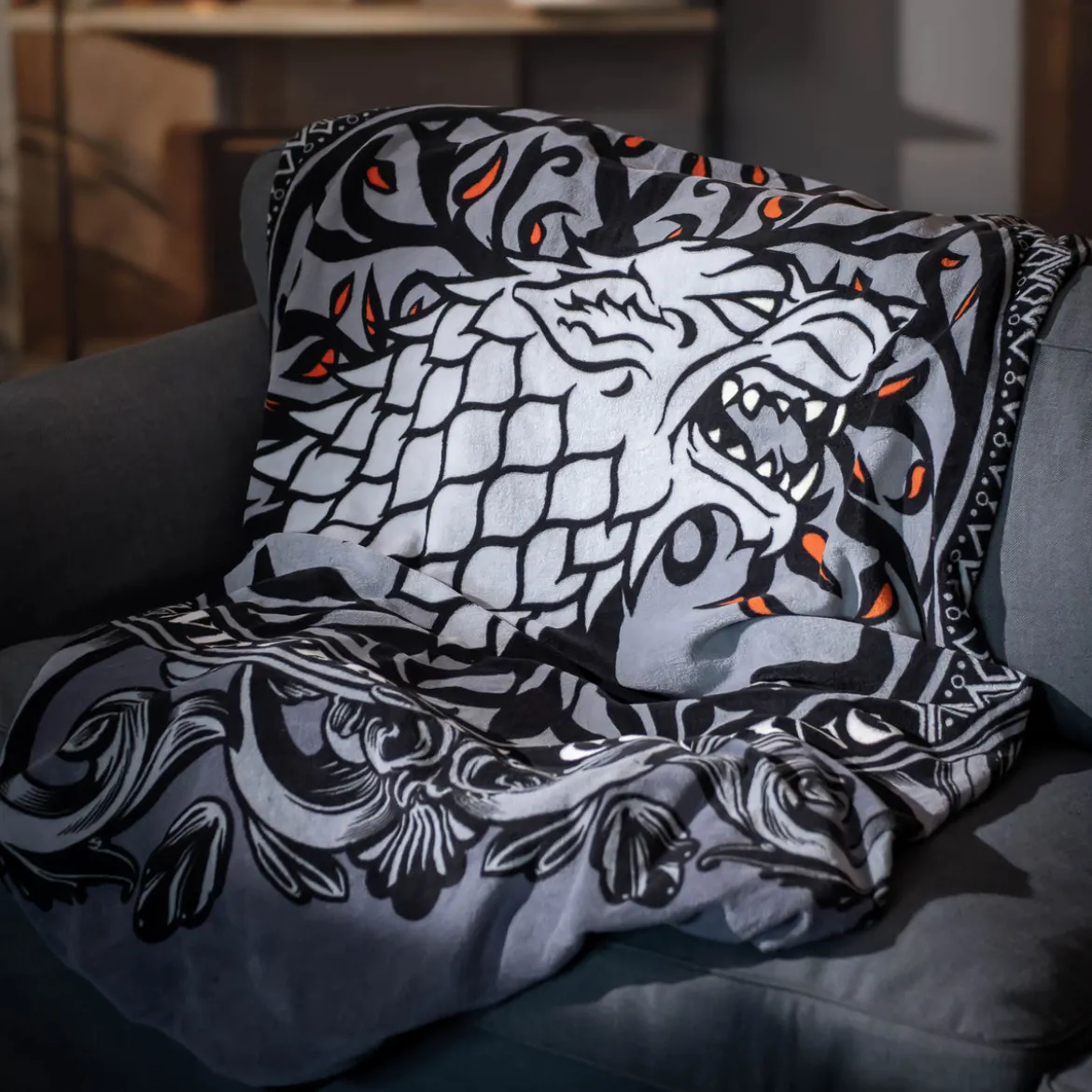 Stark Wappen Flauschdecke - Game of Thrones