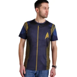 Star Trek - Discovery Commander Uniform T-Shirt blau