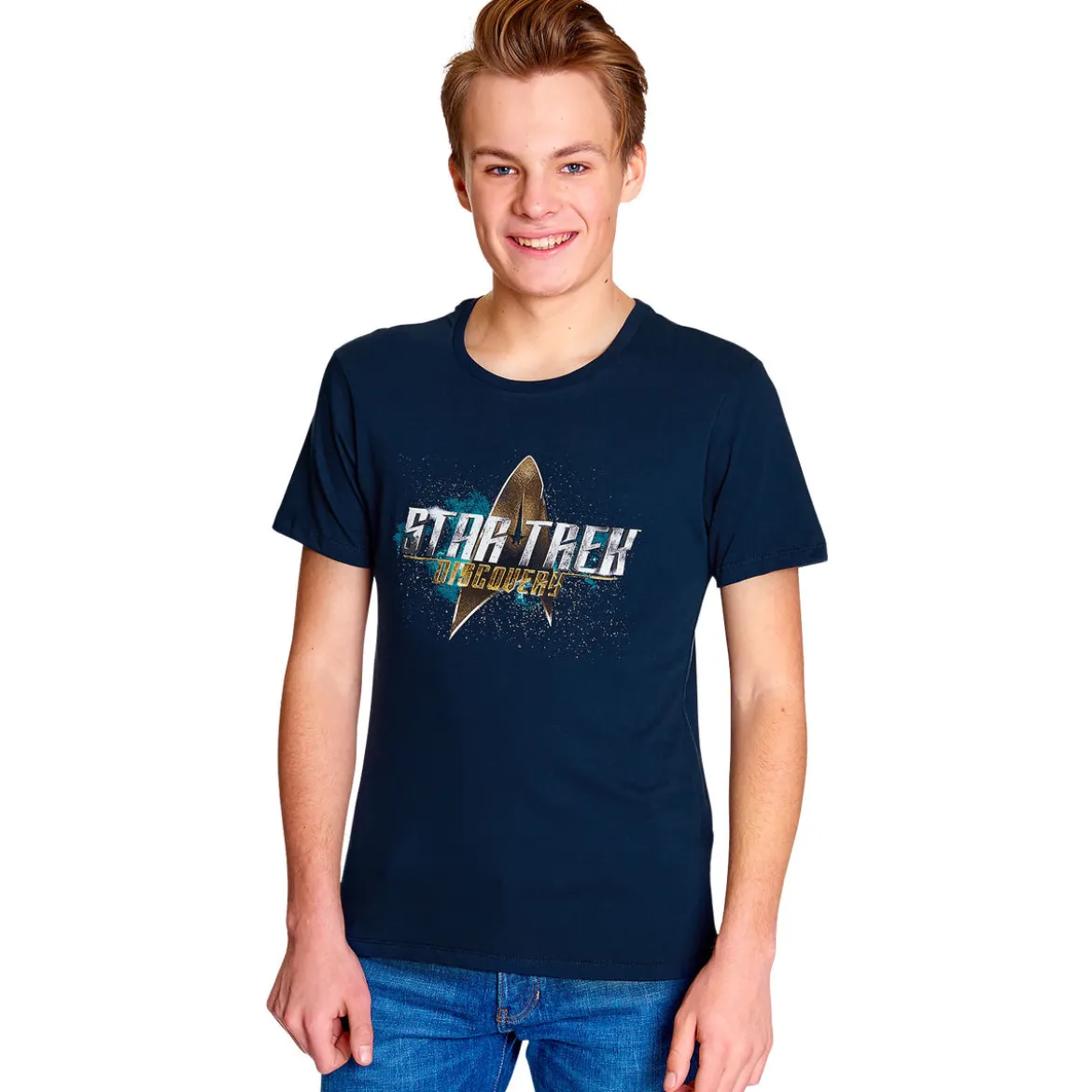 Star Trek - Discovery Logo T-Shirt blau