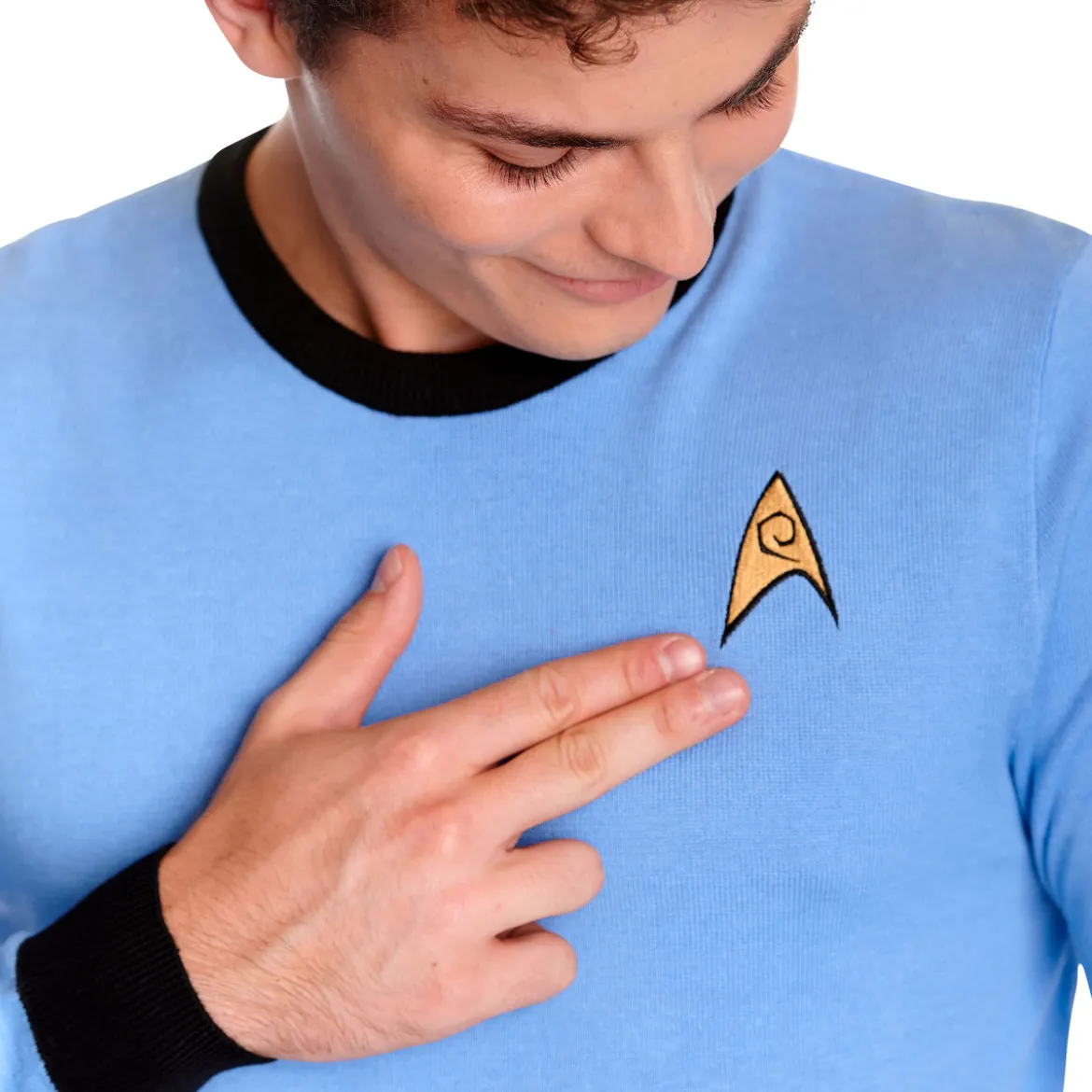 Star Trek - Mister Spock Uniform Strickpullover blau