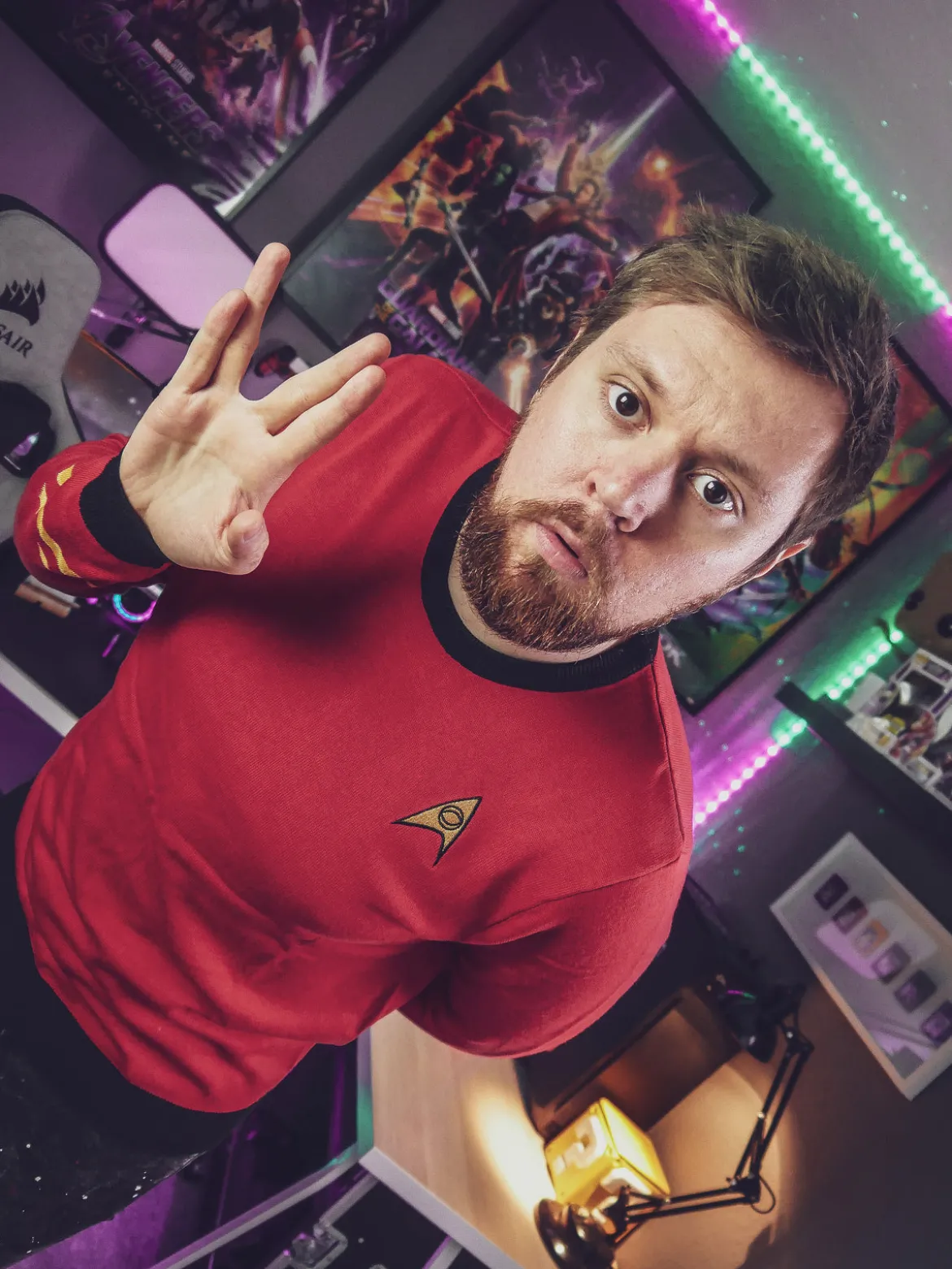 Star Trek - Scotty Uniform Strickpullover rot