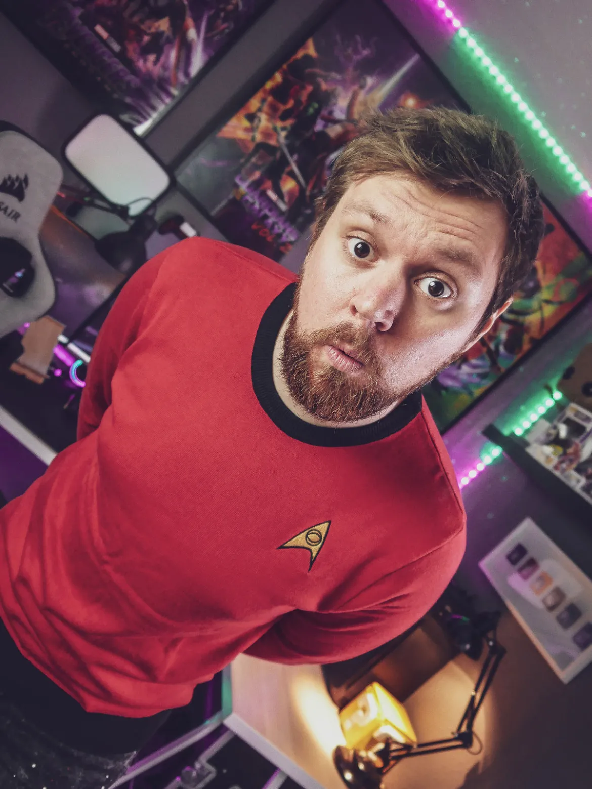 Star Trek - Scotty Uniform Strickpullover rot